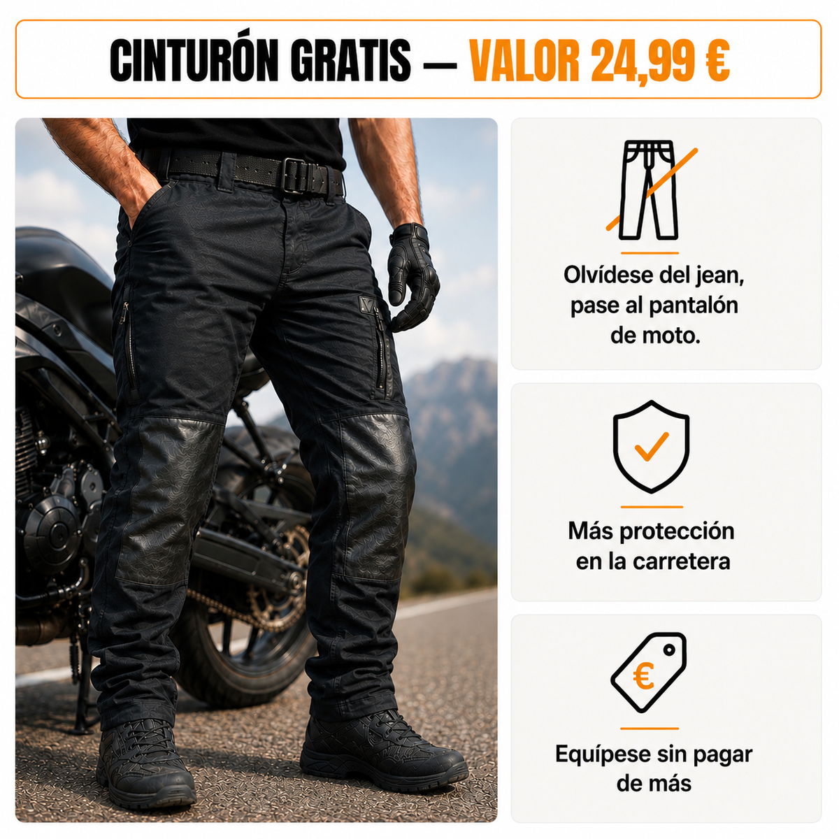 Taktikeo™ | Pantalón táctico de moto.